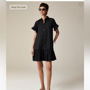J Crew Amelia shirt dress. NWT. Black. Size Small